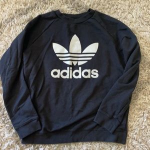 Black adidas crew neck sweatshirt
